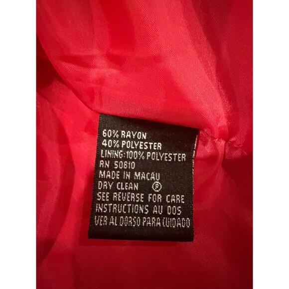 Kasper Tweed Pink 2pc Skirt Suit Frayed Trim Single Breasted Blazer Petite 10P - Picture 15 of 16